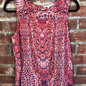 Stitch Fix: Multi-Color Orange/Purple Tank Size M